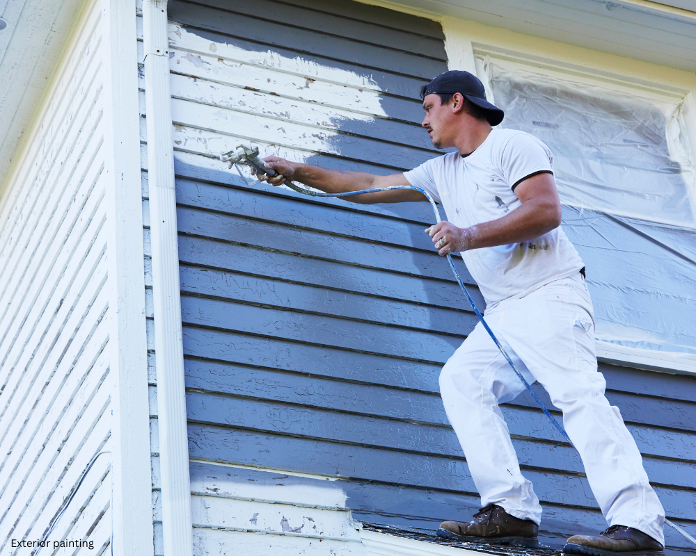 Exterior painting service for residential property
