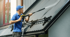 pressure wash roof