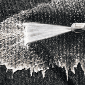 cleaning with pressure washing